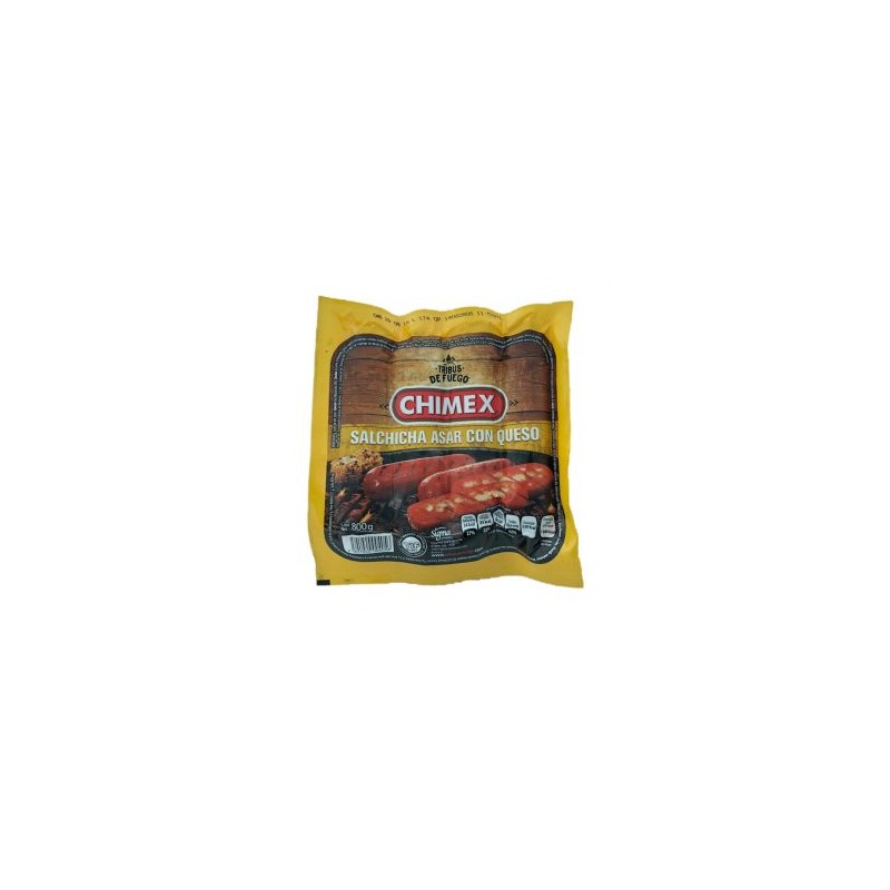SALCHICHA PARA ASAR CON QUESO CHIMEX 800GR