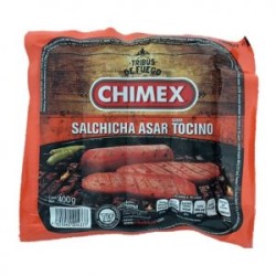 SALCHICHA PARA ASAR CON TOCINO CHIMEX 400GR