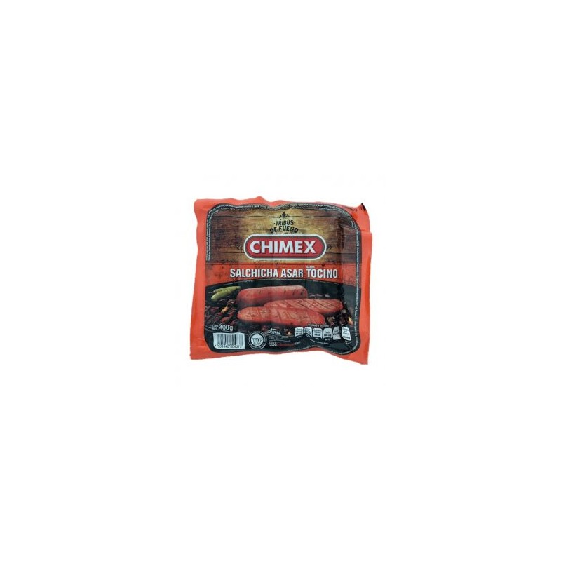 SALCHICHA PARA ASAR CON TOCINO CHIMEX 400GR