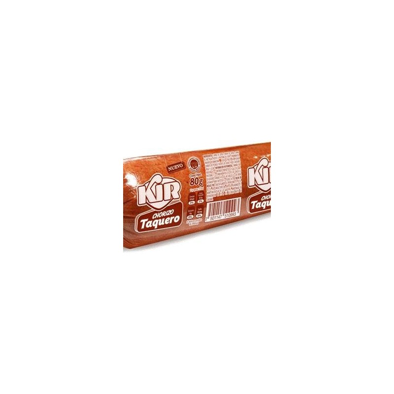 CHORIZO TAQUERO KIR TROZO 80GR