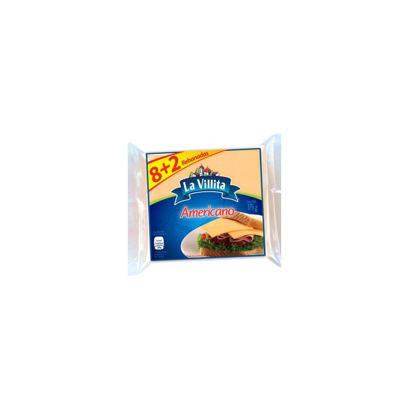 QUESO AMERICANO LA VILLITA 175GR
