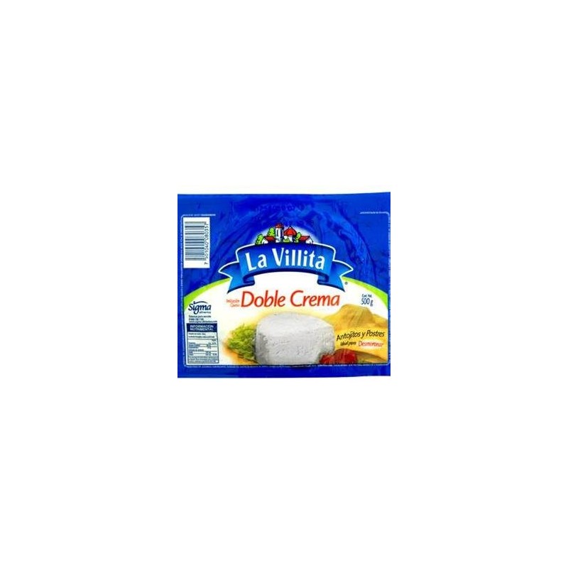 QUESO DOBLE CREMA LA VILLITA 500GR